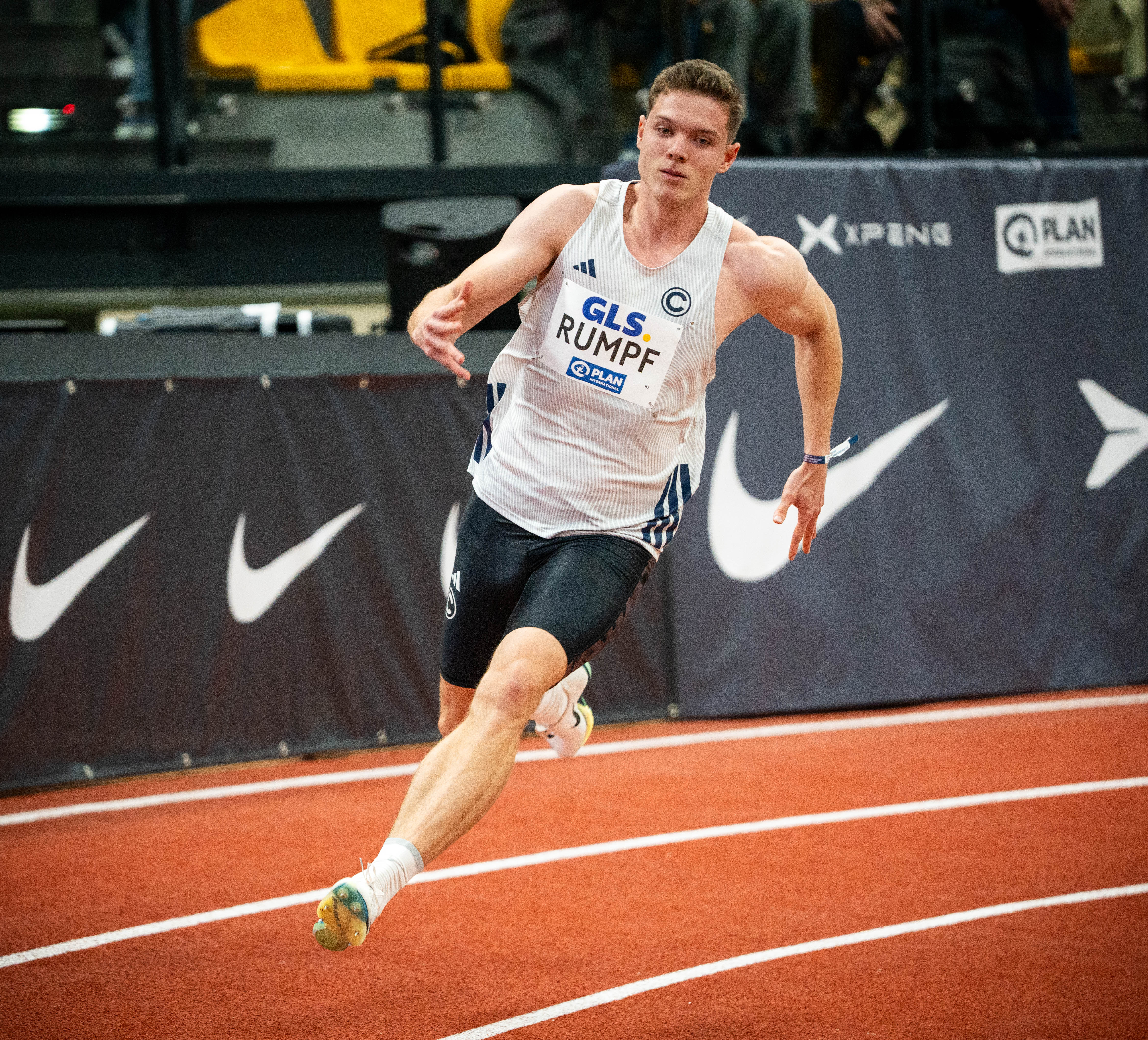 Rumpf Friedrich (SCC Berlin) 400m Männer Halbfinale im Sprint / Sprintet, Deutsche Leichtathletik Hallen Meisterschaften 2026 Helmut-Körnig Halle, Dortmund (Nordrhein-Westfalen, Deutschland)Foto: Joshua Kühn